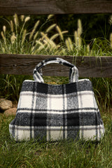 Plaid Airplane Tote