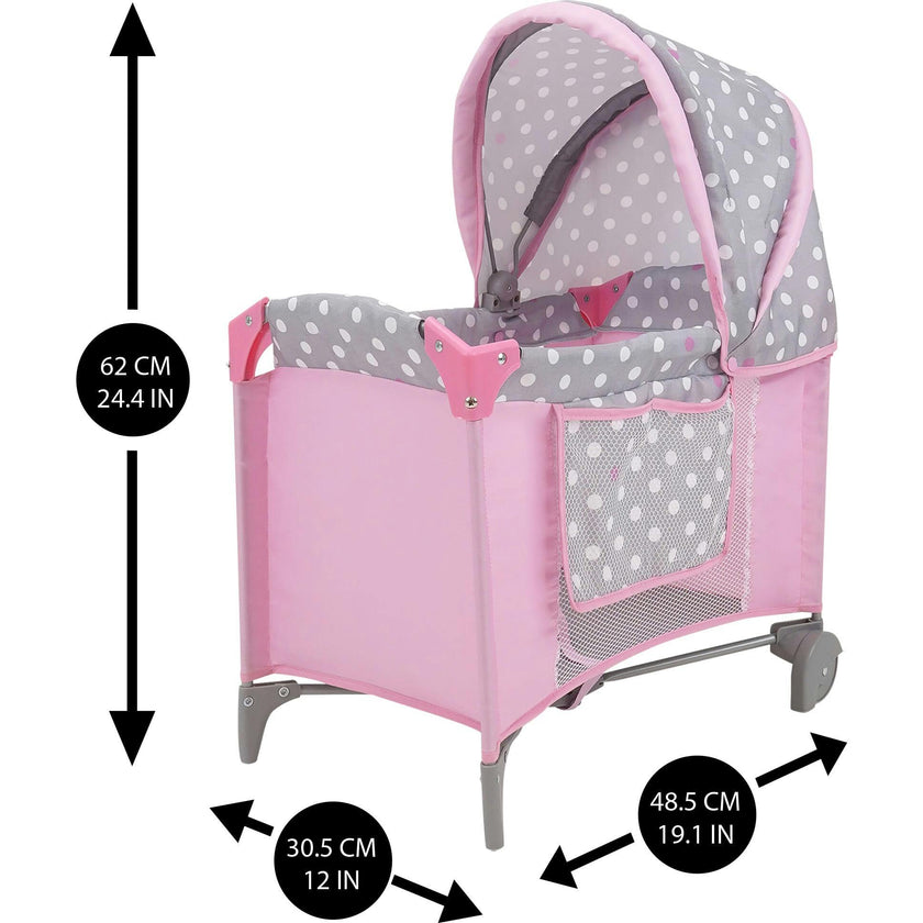 Cotton Candy Pink Doll Play Yard - Pink
