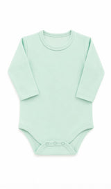 Mint Long Sleeve Onesie 100% Pima Cotton
