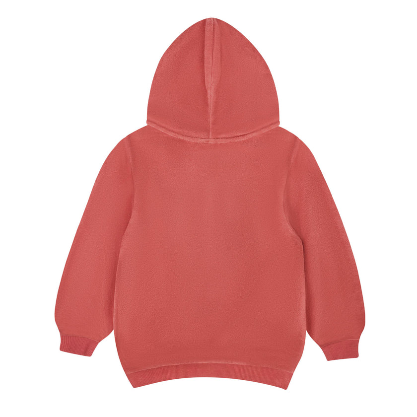 unisex sailor red french terry zip hoodie