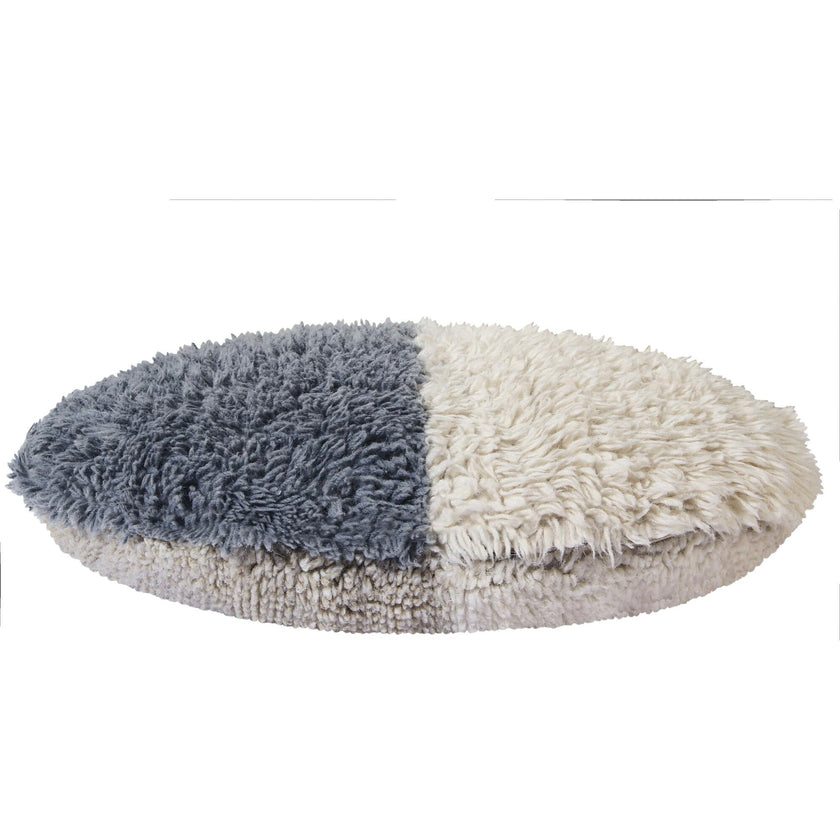 Sun Rays 2-Shade Round Woolable Floor Cushion