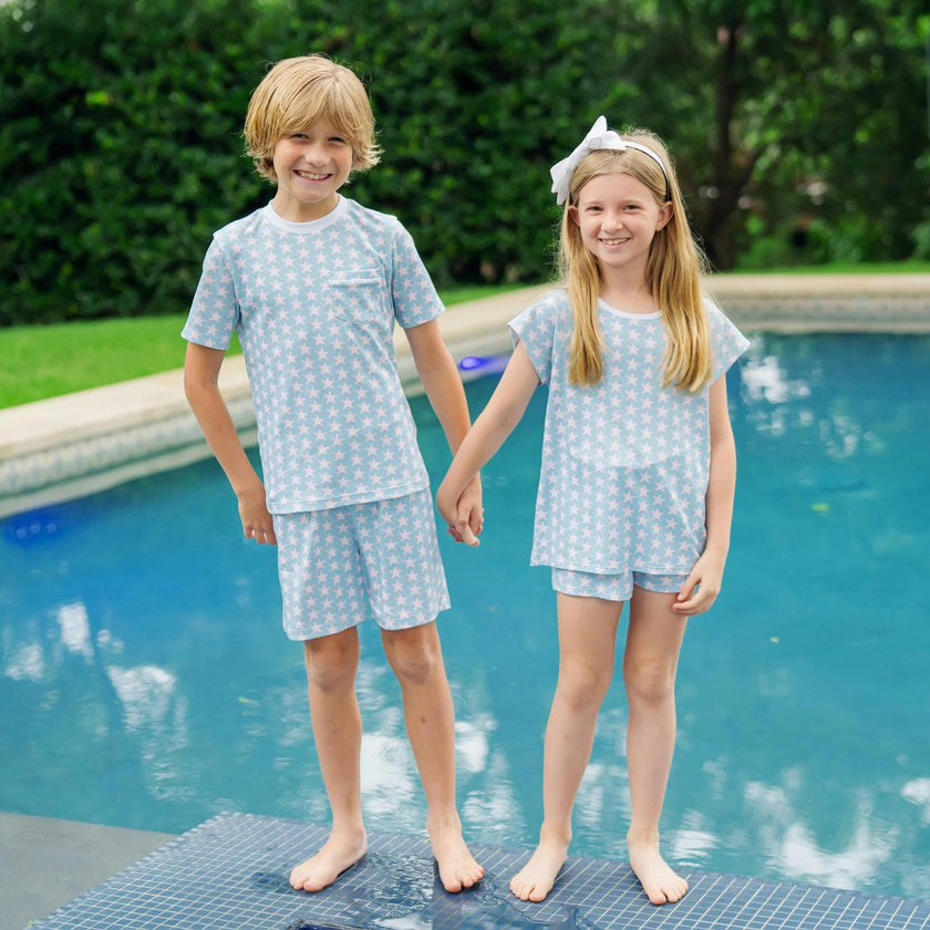 Charles Boys' Short Set - Seaside Starfish