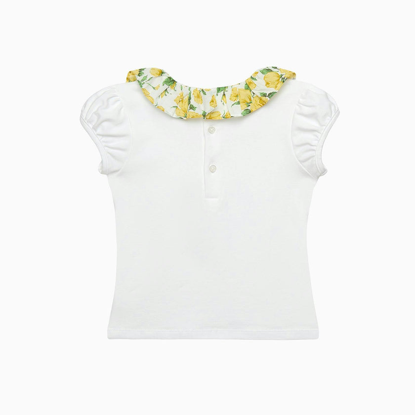 Carline Rose Willow Jersey Top in Yellow