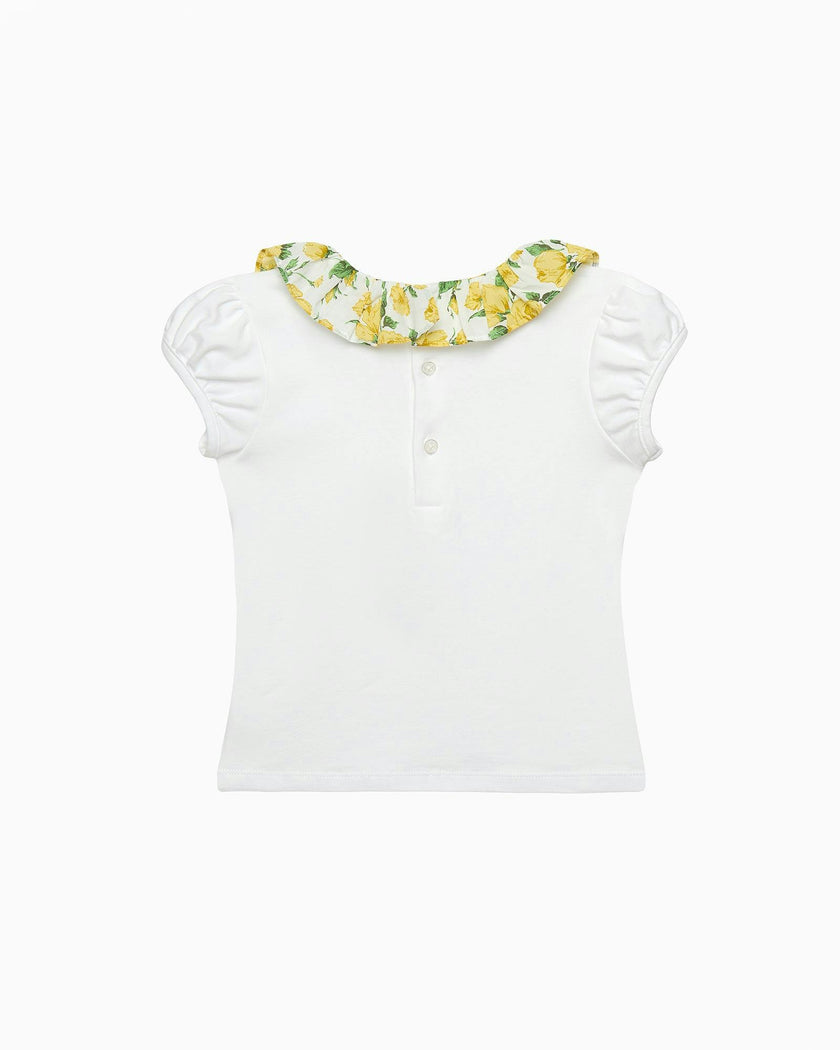 Carline Rose Willow Jersey Top in Yellow