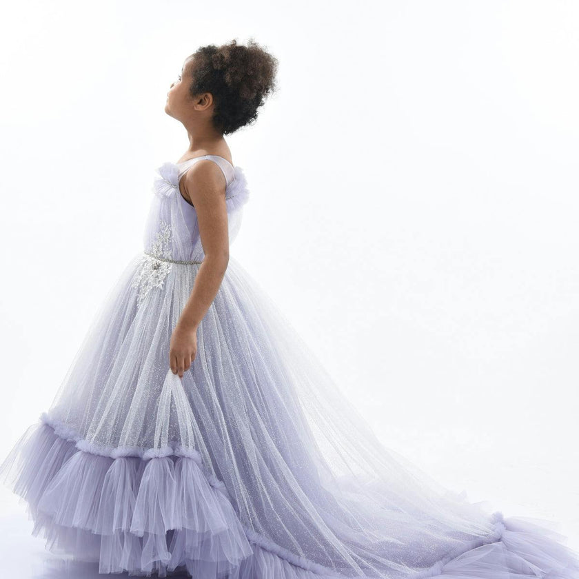 Purple Thelma Tulle Gown