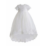 White Paloma Lace Formal Dress
