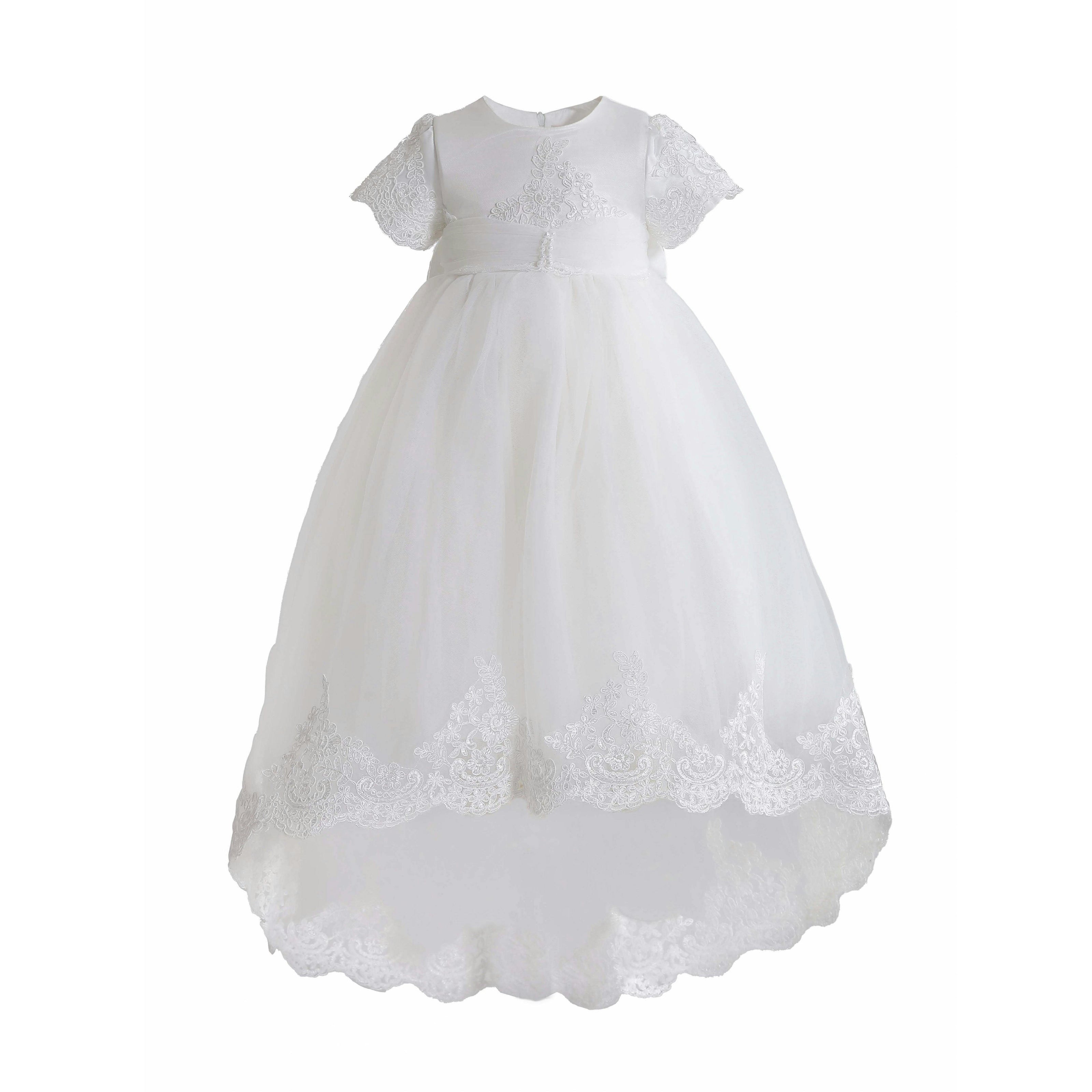 White Paloma Lace Formal Dress