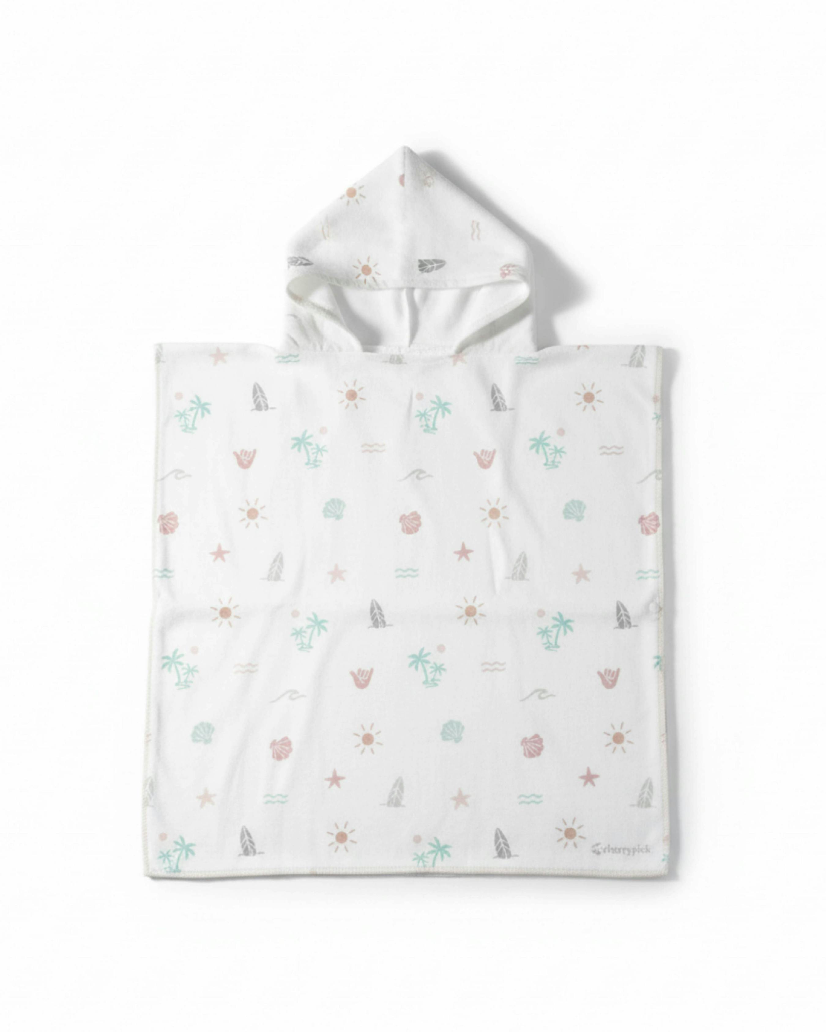 Kids Hooded Beach Poncho - Quick Dry Pool & Swim Towel