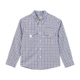SAWYER ORANGE/NAVY/WHITE PLAID Fishing Shirt