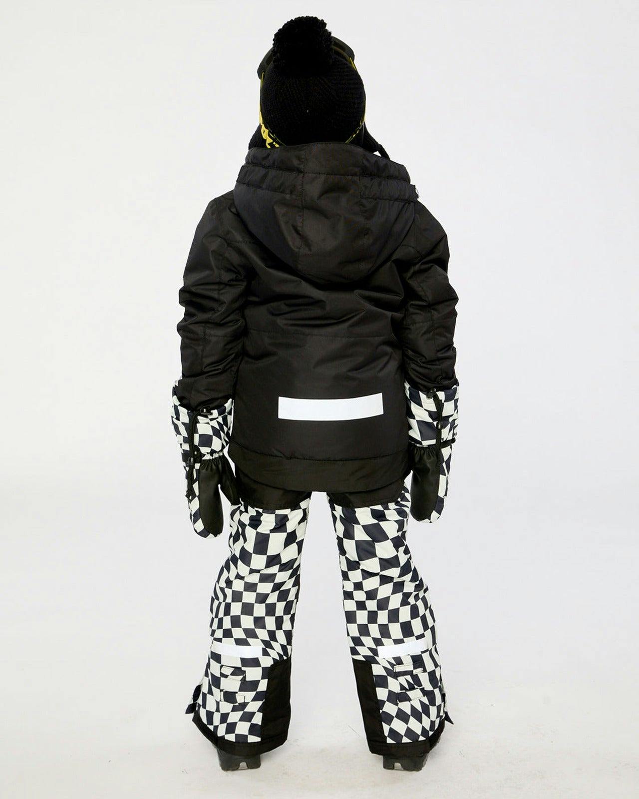 Two Piece Teknik Snowsuit Black And White