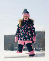 Two Piece Discover Snowsuit Blue Floral Print