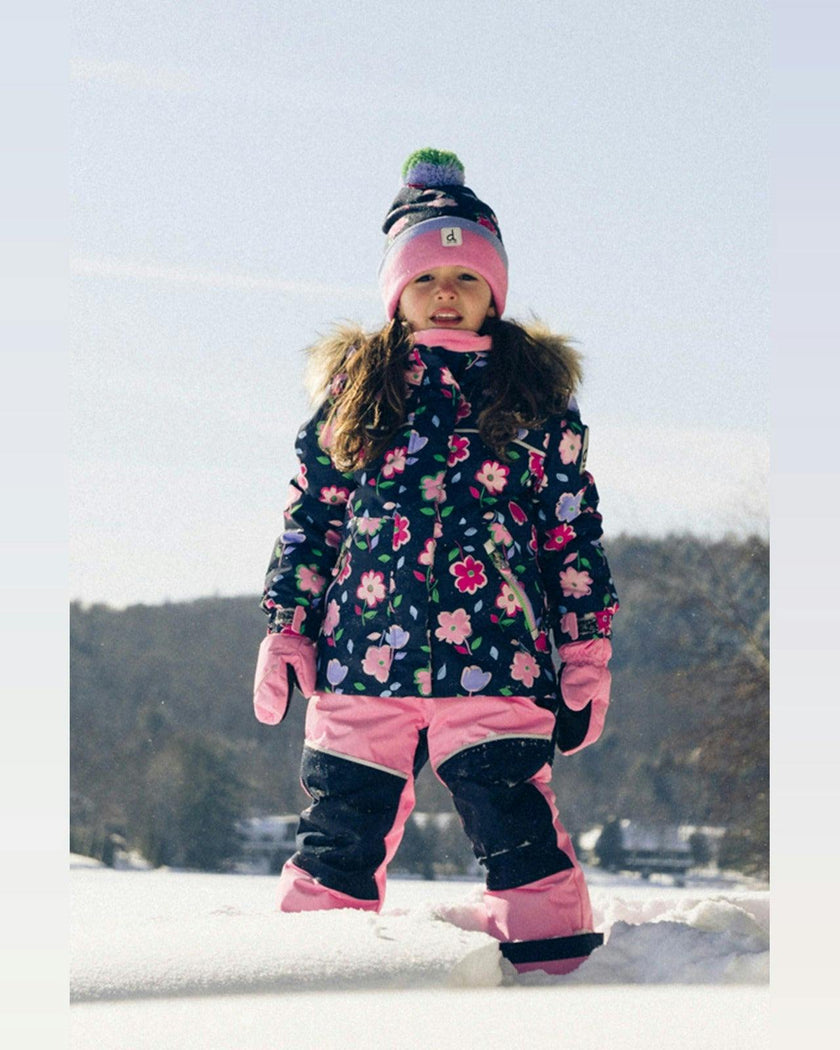 Two Piece Discover Snowsuit Blue Floral Print