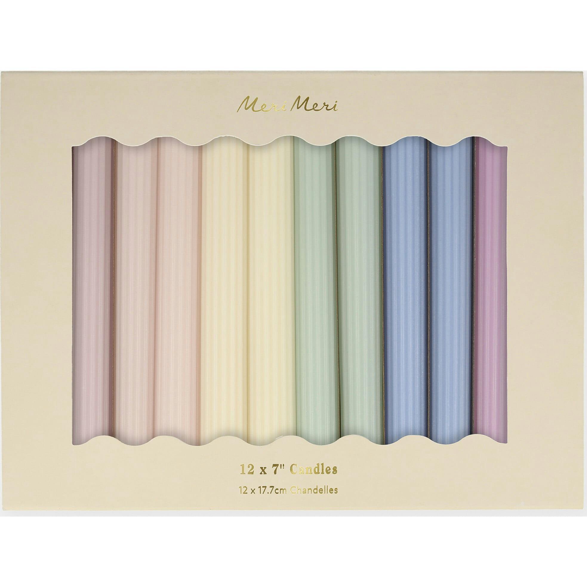 Pastel Table Candles