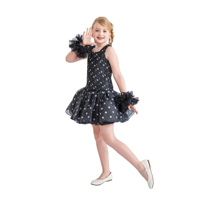 Black Calivra Polka Dot Dress