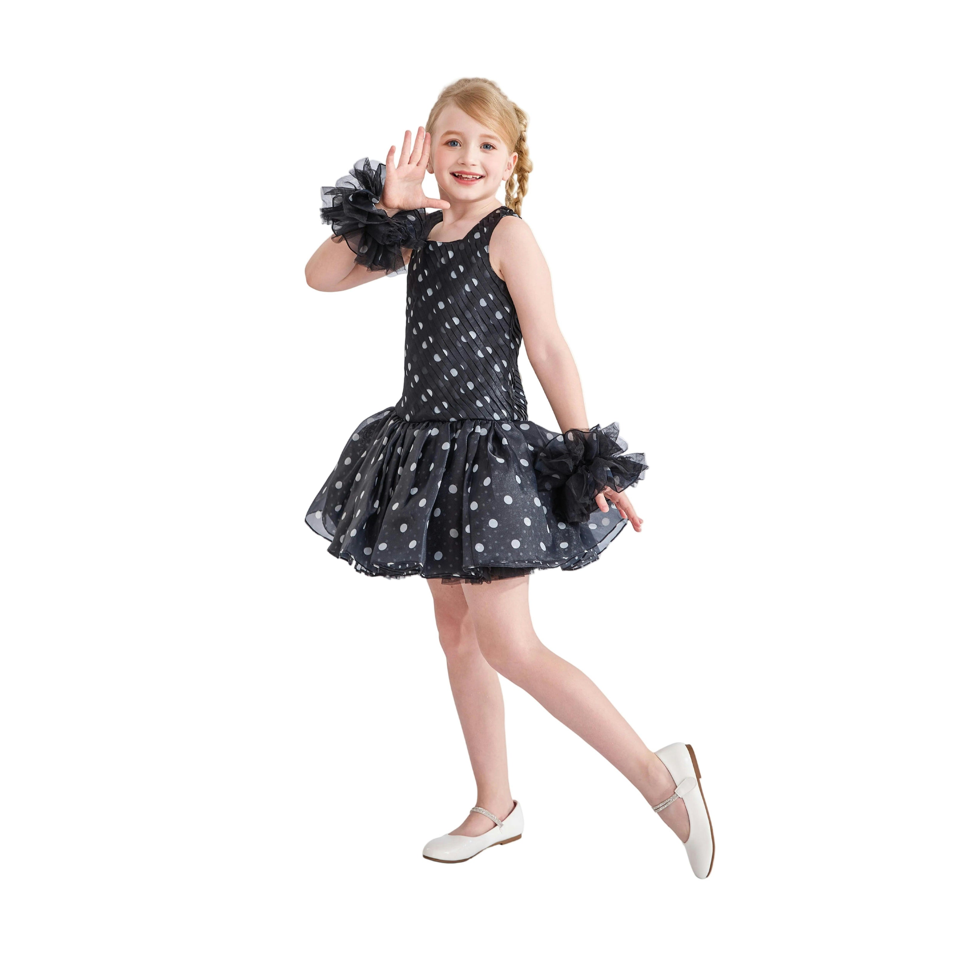 Black Calivra Polka Dot Dress