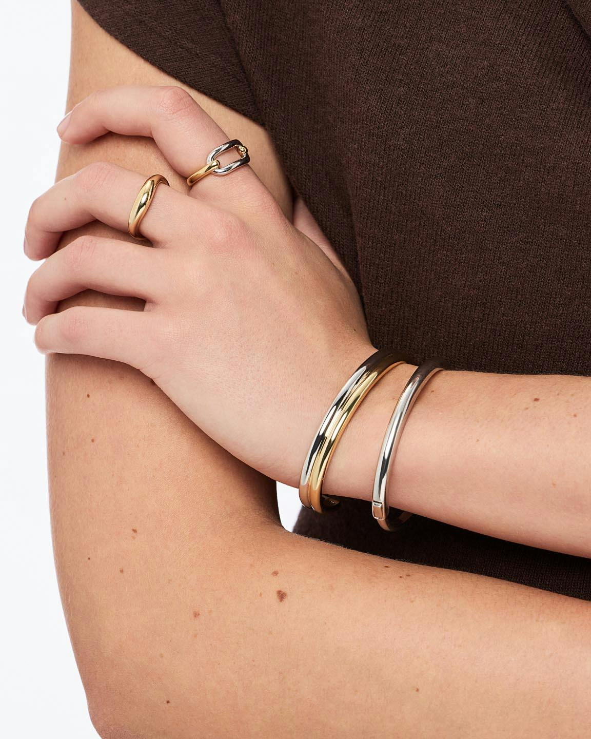 Cuff Bracelet - Arlo Double Two Tone