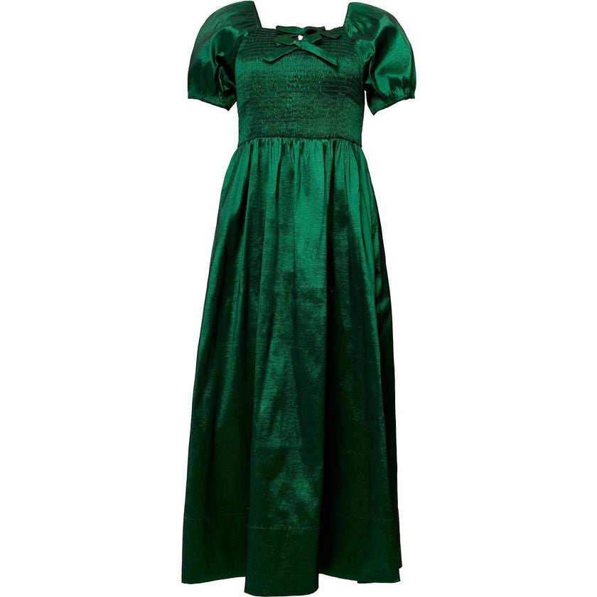cassie in green dress Cassie Green Floral Corset Mini Dress