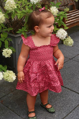 The Baby Ellie Nap Dress -  Poppy Half Drop Rose