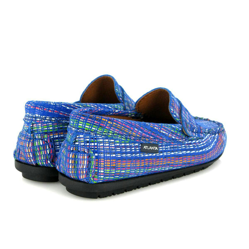 Penny Moccasins, Blue Multi