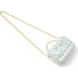Girls Tweed Jumbo Pearl Bow Handbag