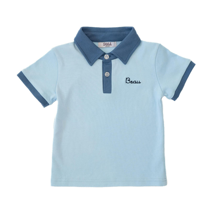 Custom Embroidered Contrast Polo Shirt