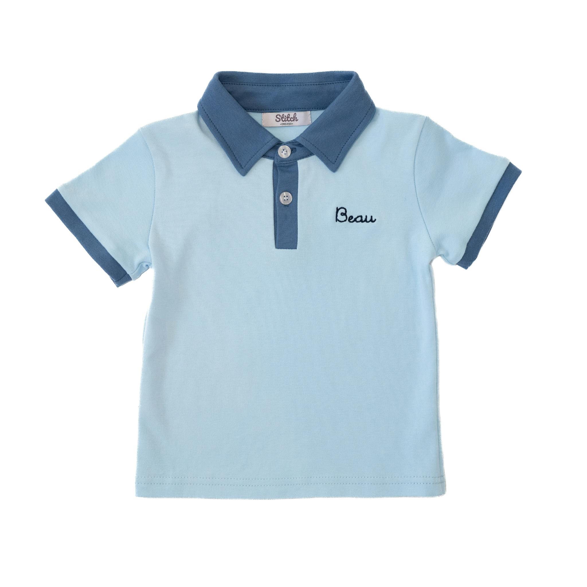 Custom Embroidered Contrast Polo Shirt