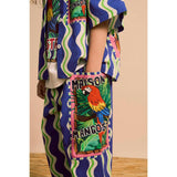 LOROS WAVY PANTS NAVY BLUE