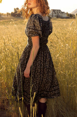 Brooklyn Dress in Navy Dainty Floral