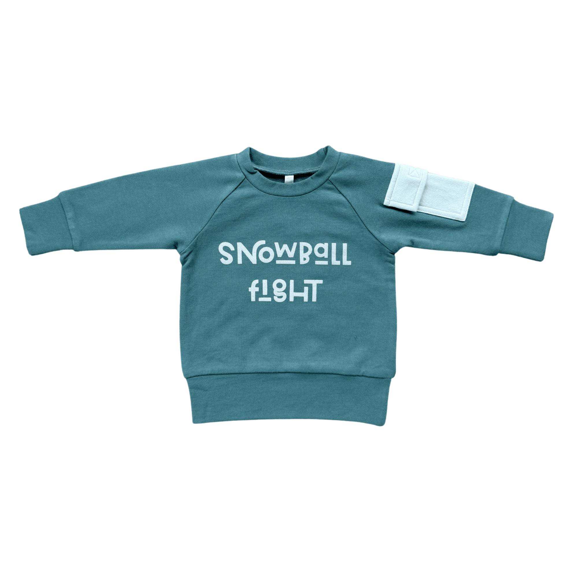 Boys Raglan Sweatshirt in Snowball Fight