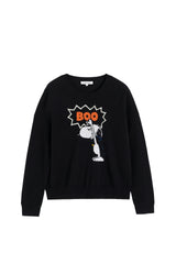 Wool-Cashmere Snoopy Boo Sweater