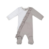 Diagonal Ruffle Footie