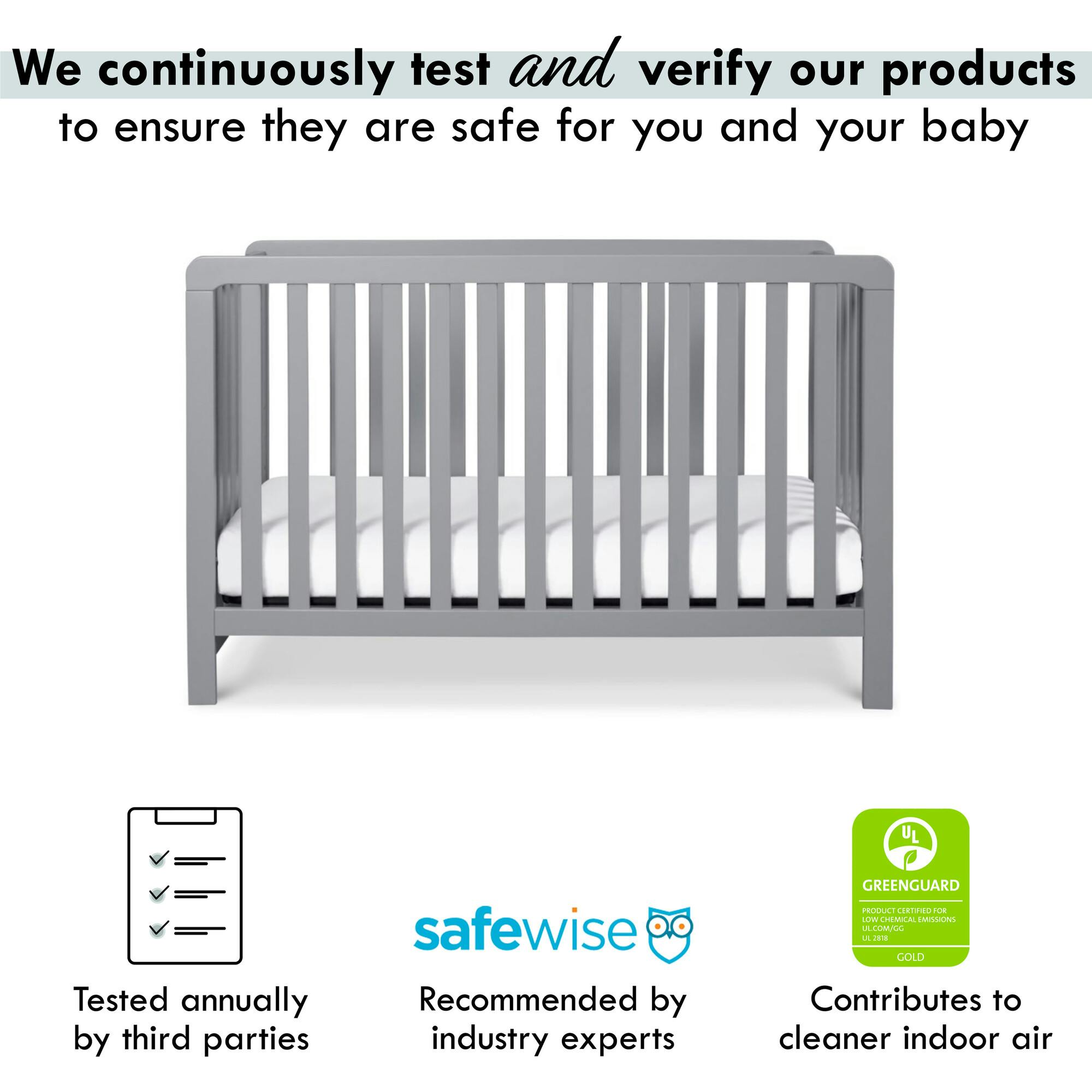 Colby 4-In-1 Low-Profile Convertible Crib