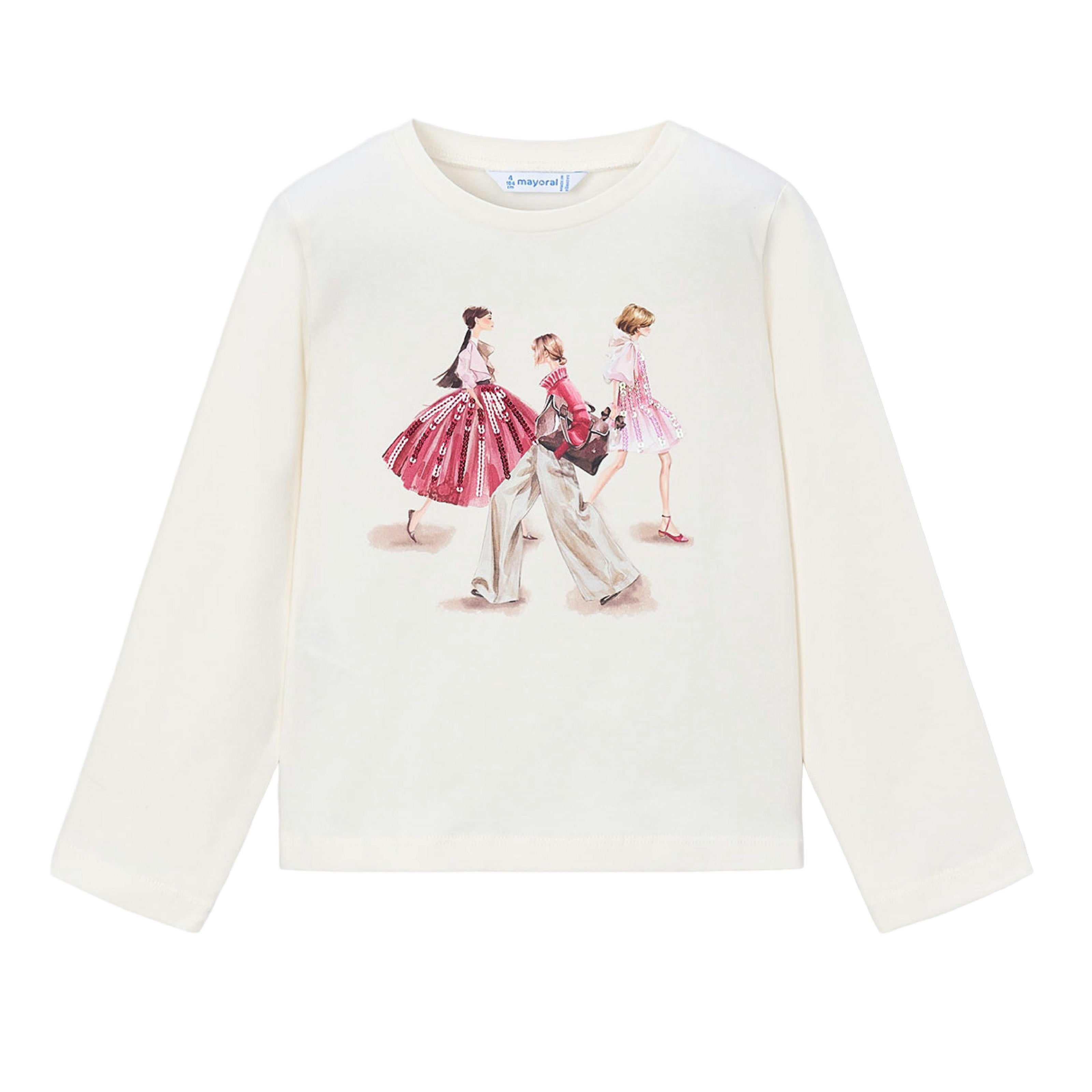 White Fashion Sketch Tee