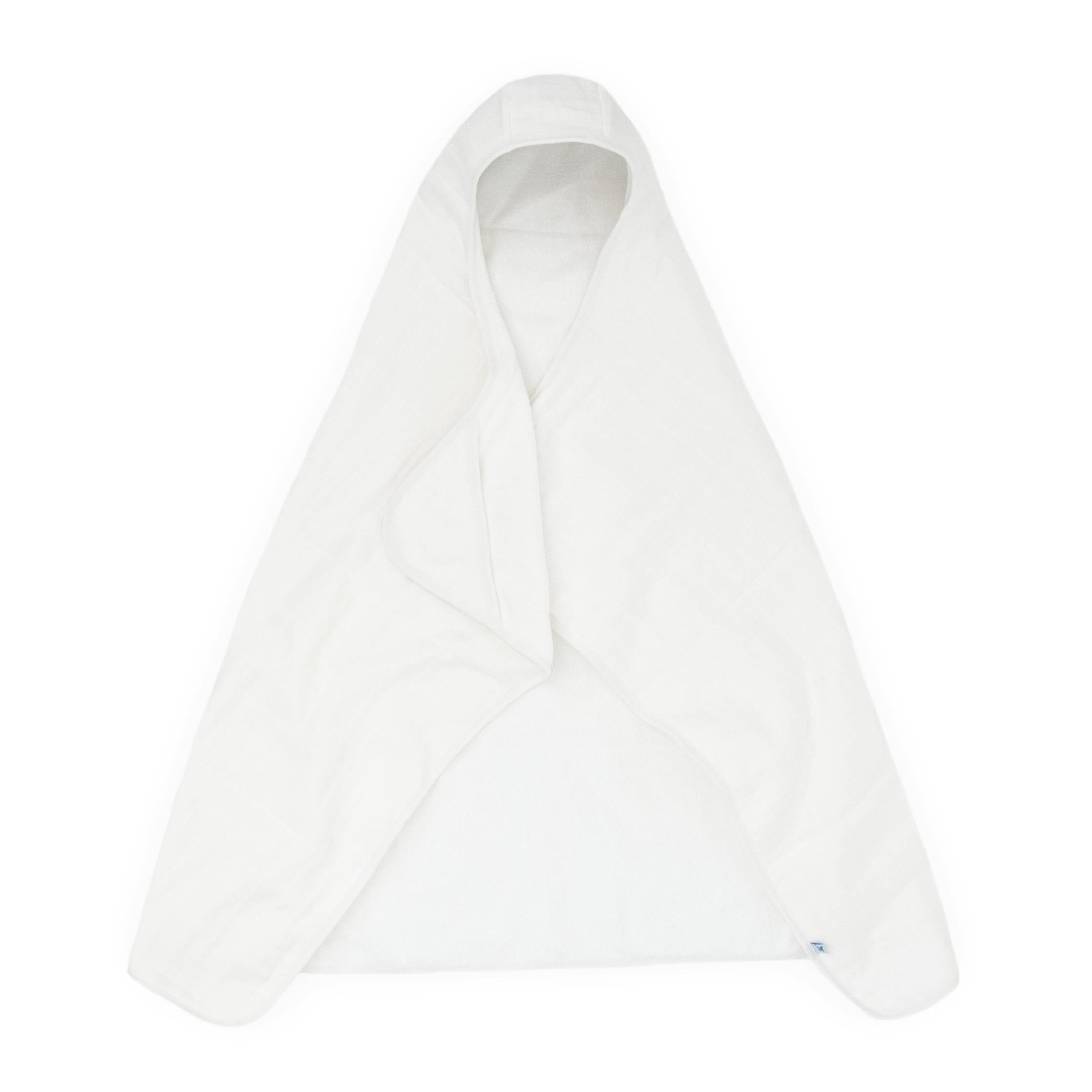 Toddler Hooded Towel - White
