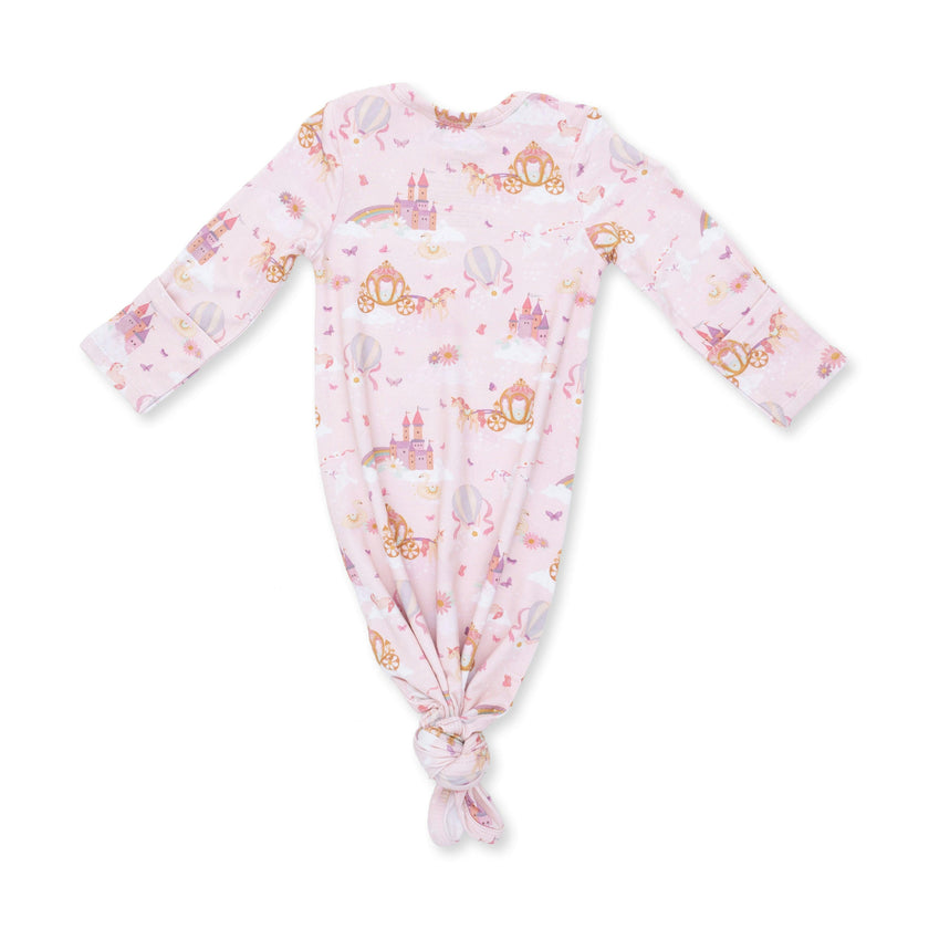 Princess Unicorns and Castle - Knotted Gown and Knot Headband
