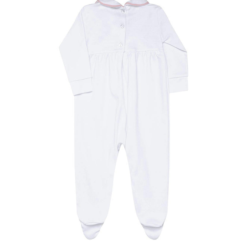 Nella Long Sleeve Smocked Footie