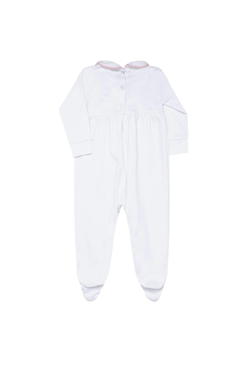 Nella Long Sleeve Smocked Footie