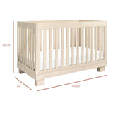 Babyletto Modo 3-in-1 Convertible Crib with Toddler Bed Conversion Kit