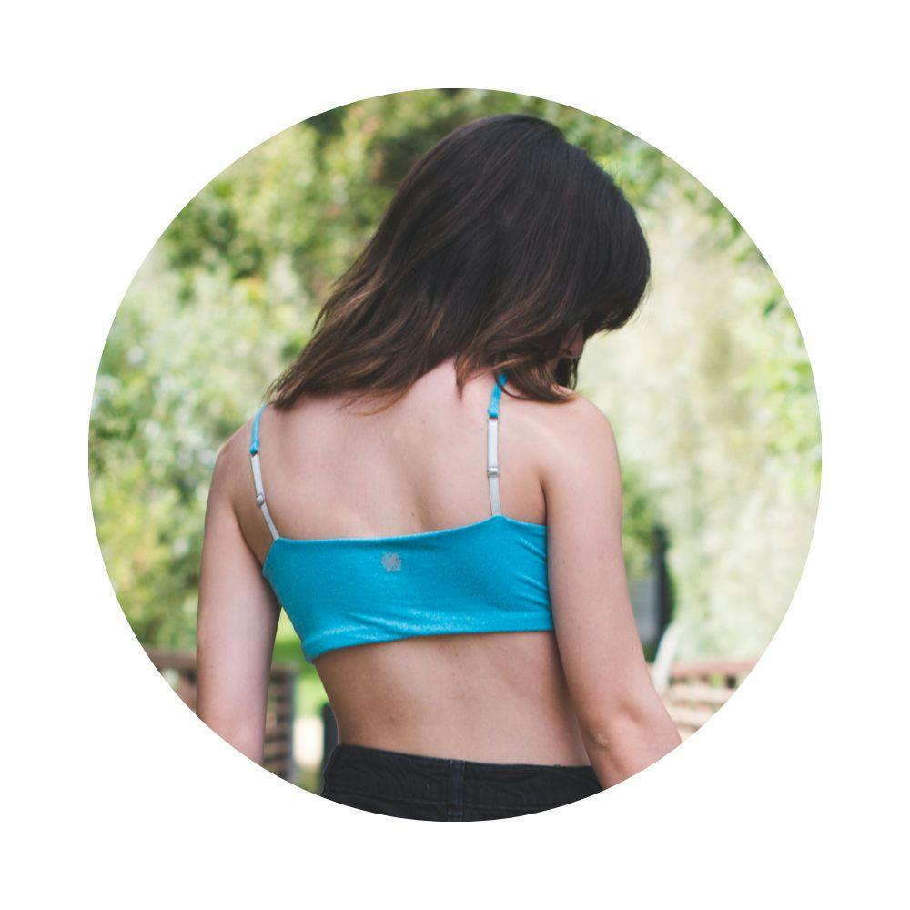 Bleum Petal Padded Reversible Girls Bralette Blush-Dove
