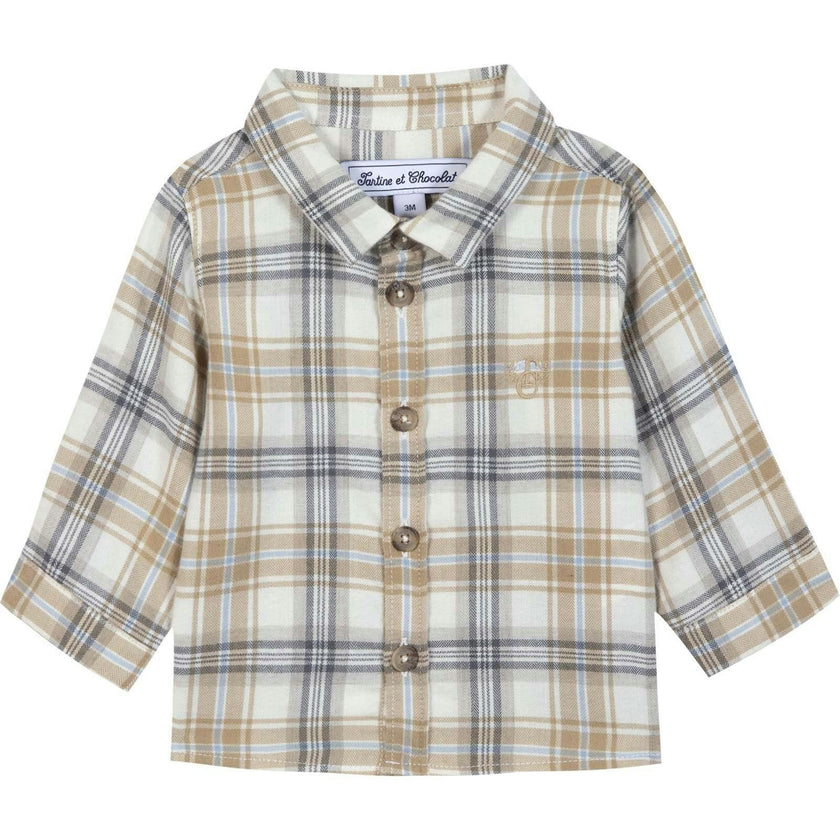 TARTINE ET CHOCOLAT BABY ON SHIRT - NACRE