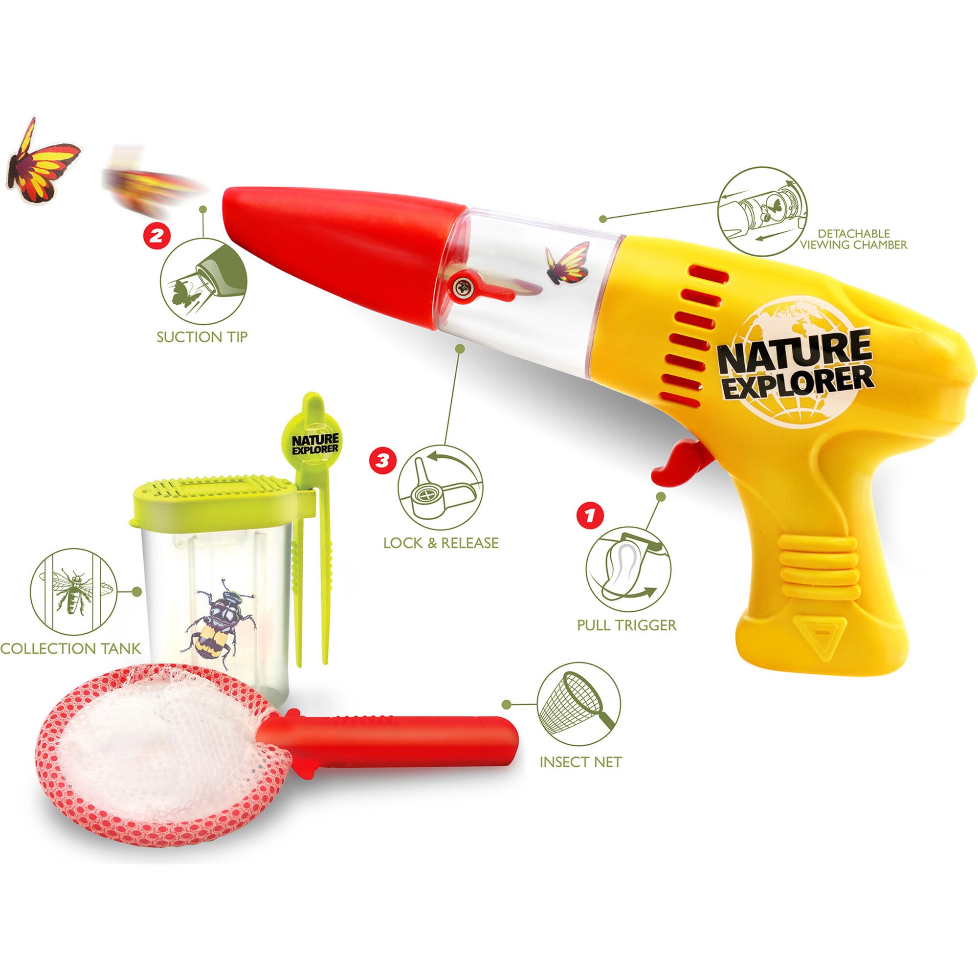Insect Vacuum Deluxe Collector Set - Bug Out Critter Capture Set