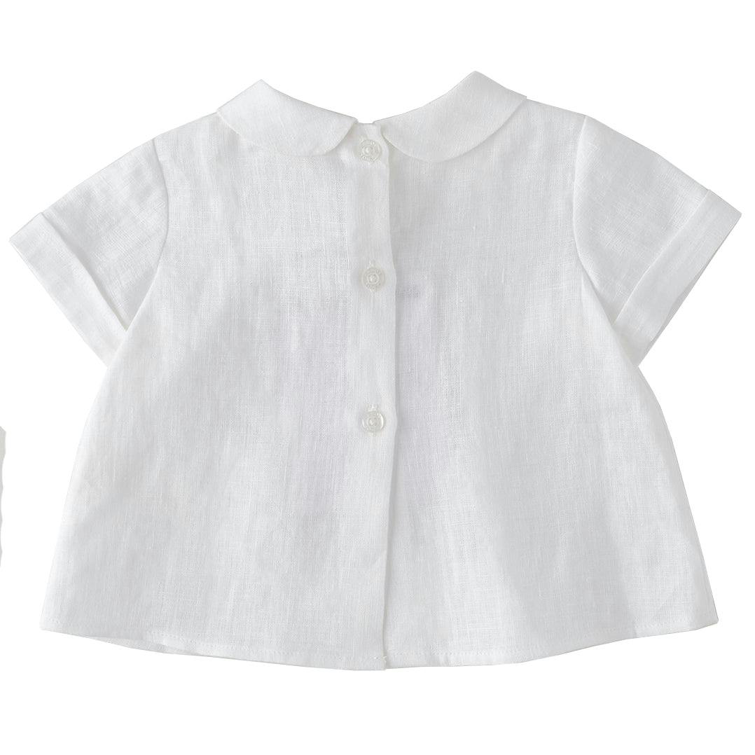 NANOS Delicate Pleats Baby Shirt