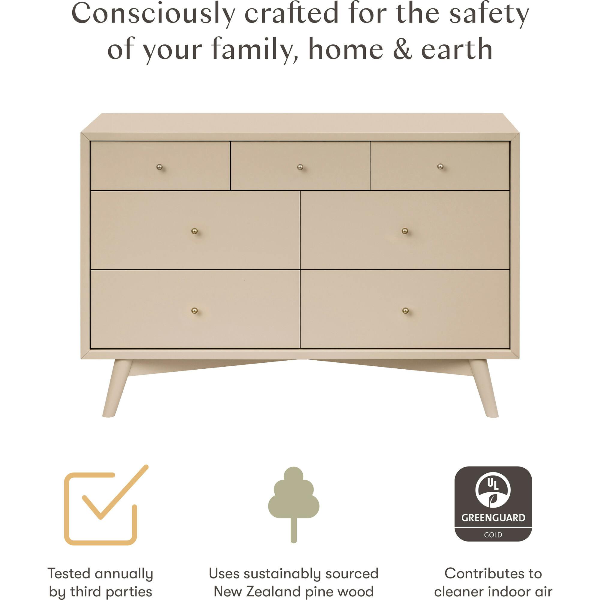 Palma 7-Drawer Wide Assembled Dresser (53