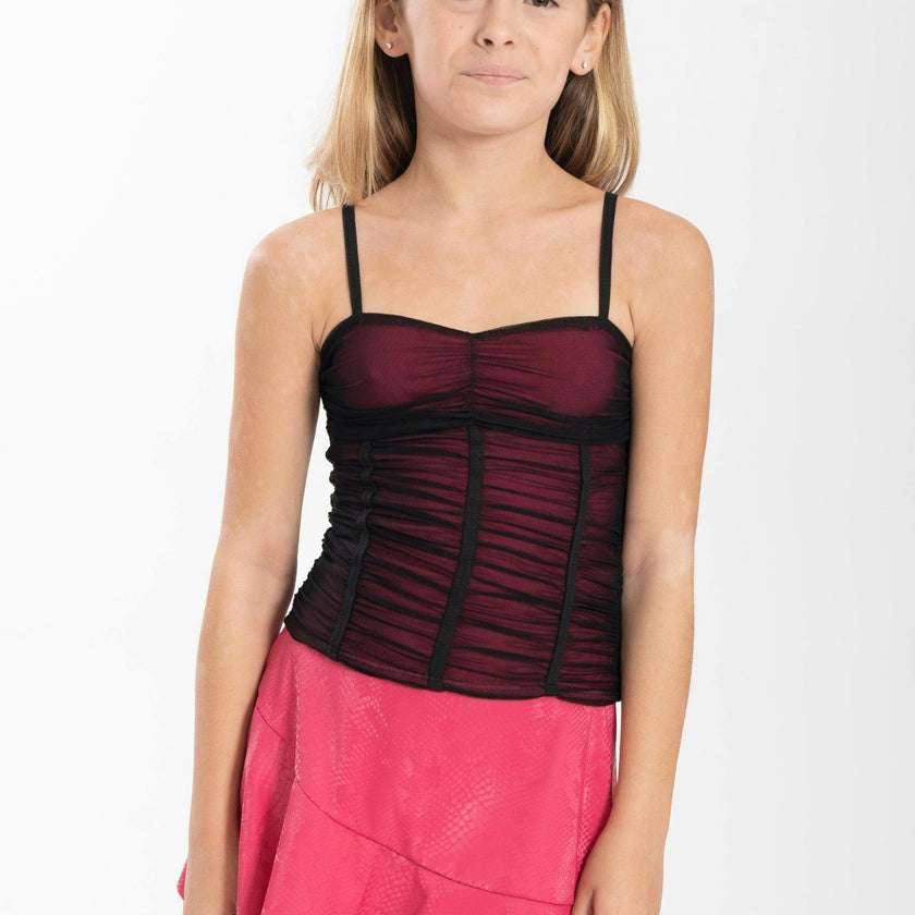 Kids Amy Snake Zipper Ruffle Skort