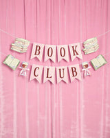 Book Club Banner - pink printed banner