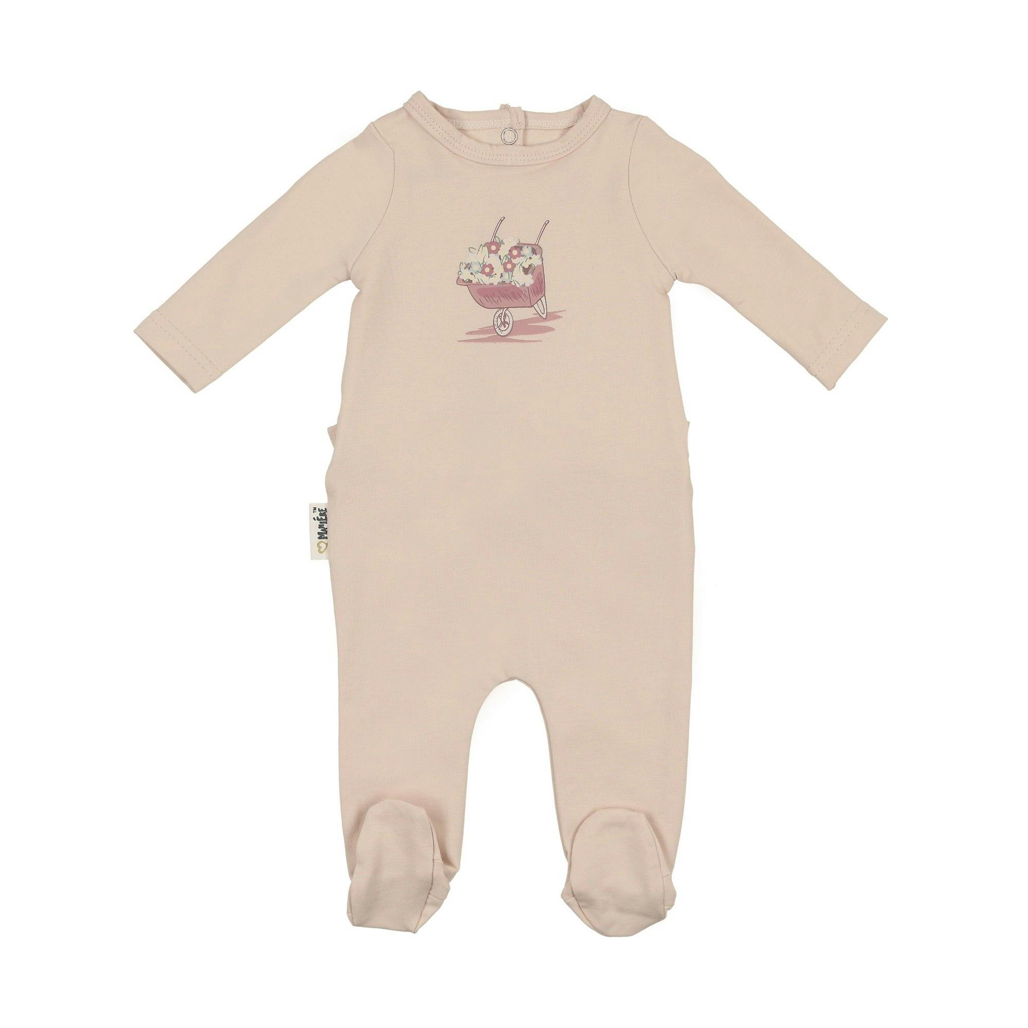 Whimsy Wheelbarrow Footie and Beanie Set