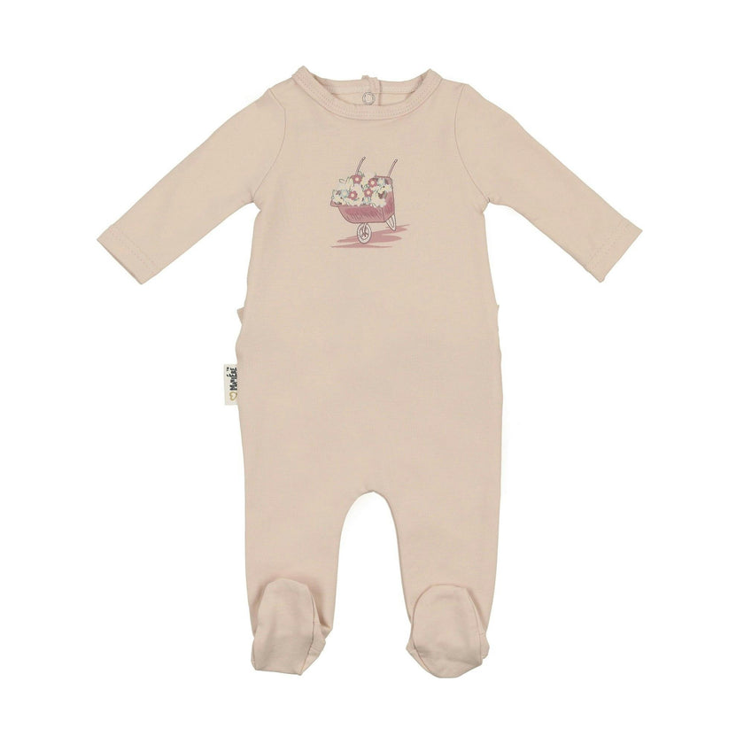 Whimsy Wheelbarrow Footie and Beanie Set