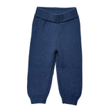 Boys Knit Leggings in Navy