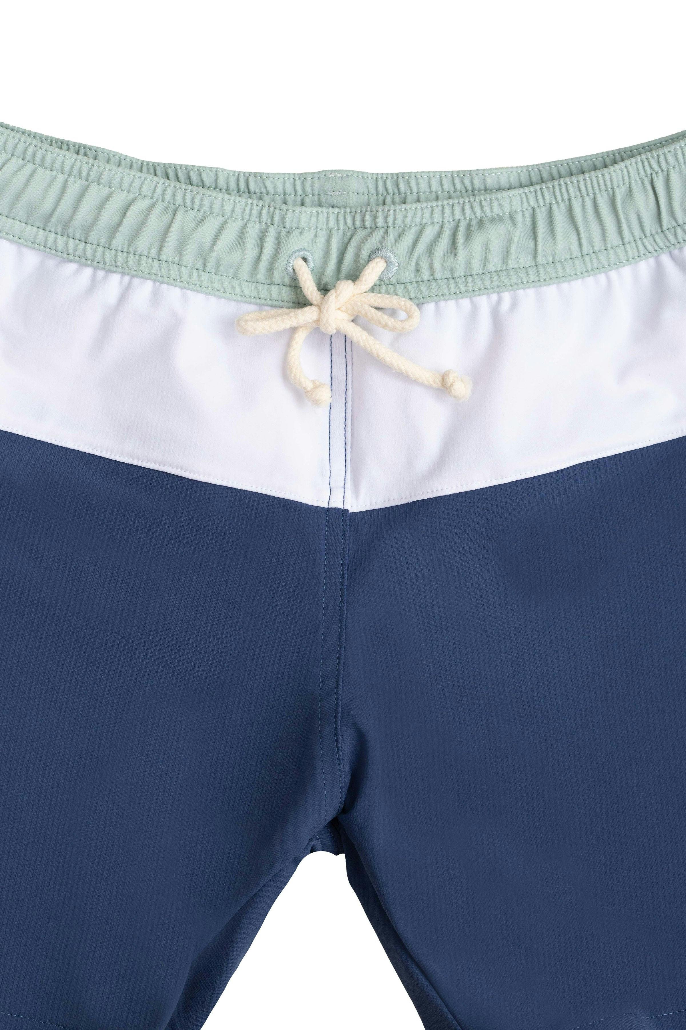 Swimshorts Harry - Spaceblue, ivory and Mint