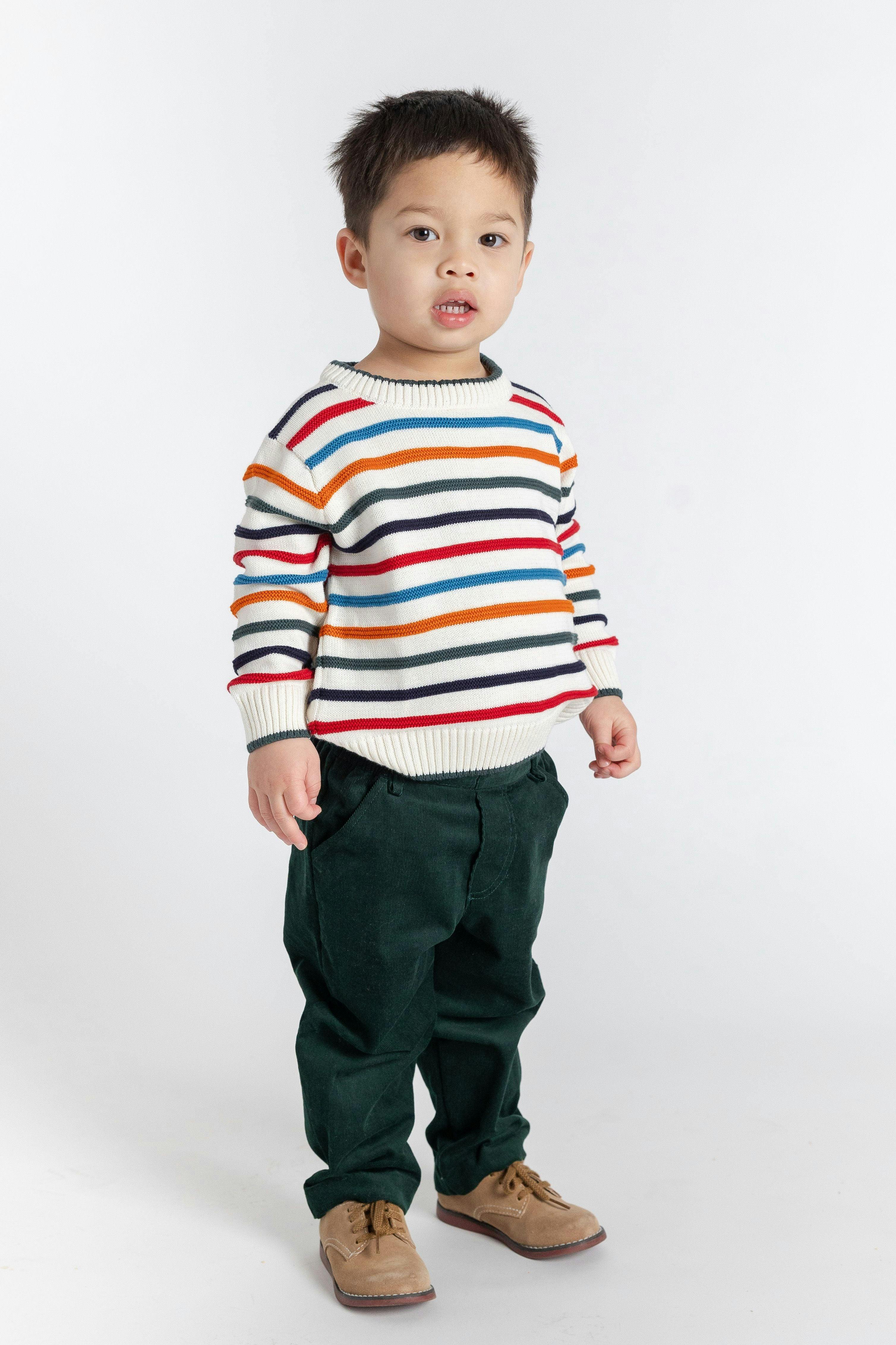 Sweater With Raised Stripes